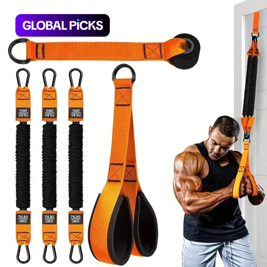 Heavy-Duty Adjustable Resistance Training Equipment, Workout Straps, 225 Lbs Resistance Band for Full-Body Strength Training (Arms, Back, Core and Shoulders), Home & Gym Workout