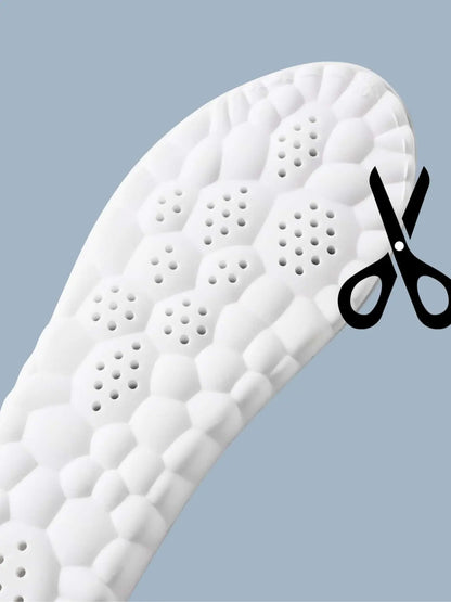 High Elasticity Breathable Shoe Insoles, Shock Absorption Sports Insoles, Soft Elastic Insoles, Anti-Slip Comfortable Shoes Insoles for Men & Women