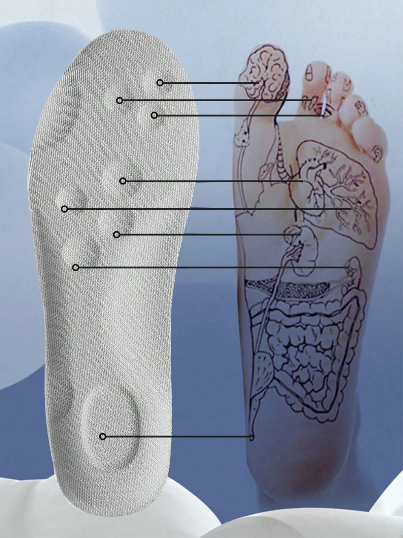 High Elasticity Breathable Shoe Insoles, Shock Absorption Sports Insoles, Soft Elastic Insoles, Anti-Slip Comfortable Shoes Insoles for Men & Women