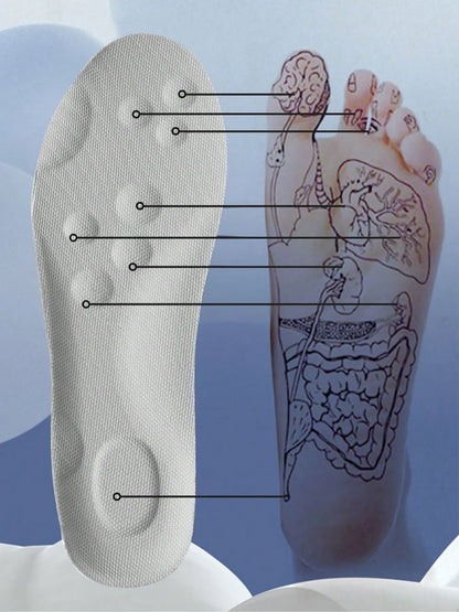 High Elasticity Breathable Shoe Insoles, Shock Absorption Sports Insoles, Soft Elastic Insoles, Anti-Slip Comfortable Shoes Insoles for Men & Women