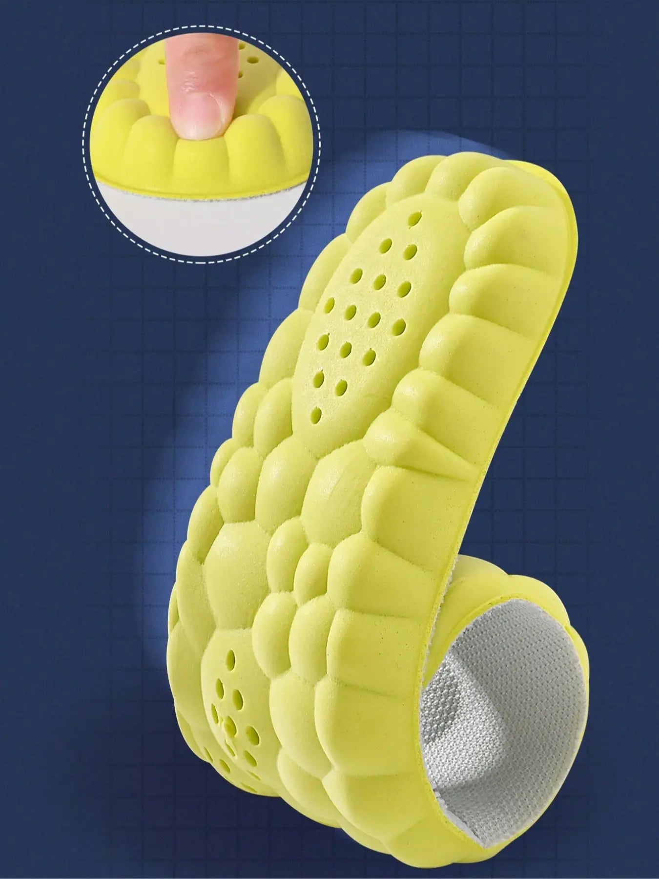 High Elasticity Breathable Shoe Insoles, Shock Absorption Sports Insoles, Soft Elastic Insoles, Anti-Slip Comfortable Shoes Insoles for Men & Women