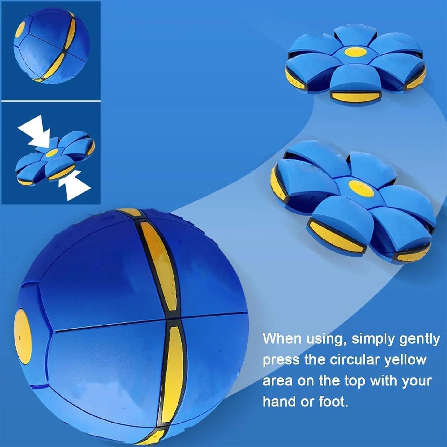 Children Bouncing Ball, Magic Ball, Dual Form Freely Switchable, Parent-Child Interaction, with 6 Light for Kid