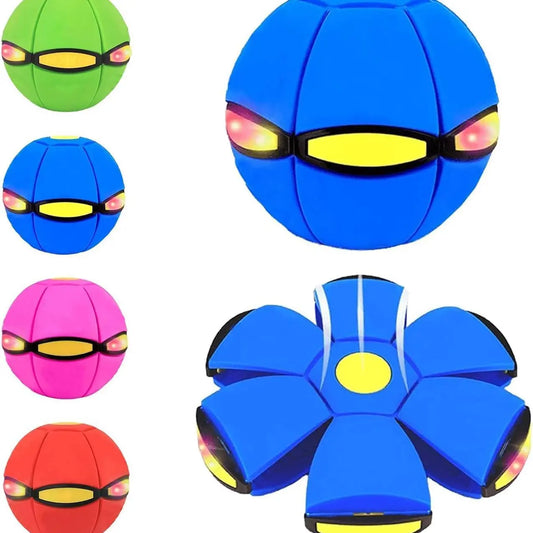 Children Bouncing Ball, Magic Ball, Dual Form Freely Switchable, Parent-Child Interaction, with 6 Light for Kid