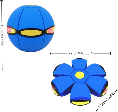 Children Bouncing Ball, Magic Ball, Dual Form Freely Switchable, Parent-Child Interaction, with 6 Light for Kid