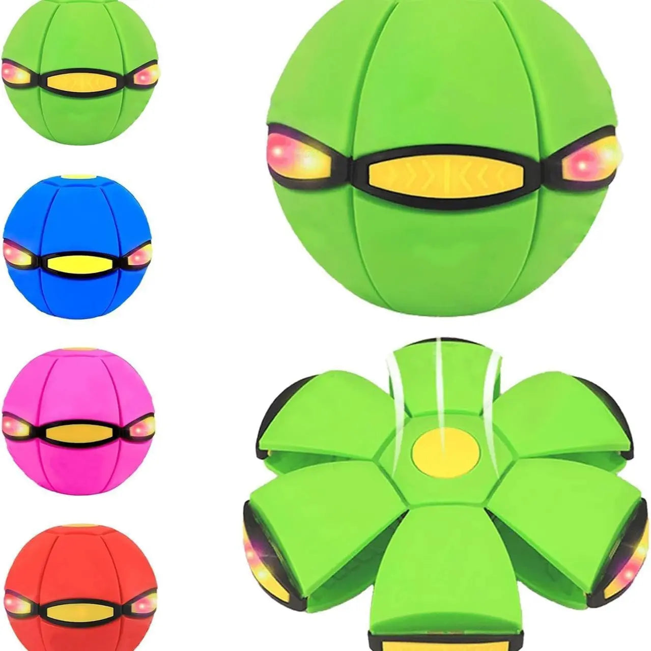 Children Bouncing Ball, Magic Ball, Dual Form Freely Switchable, Parent-Child Interaction, with 6 Light for Kid