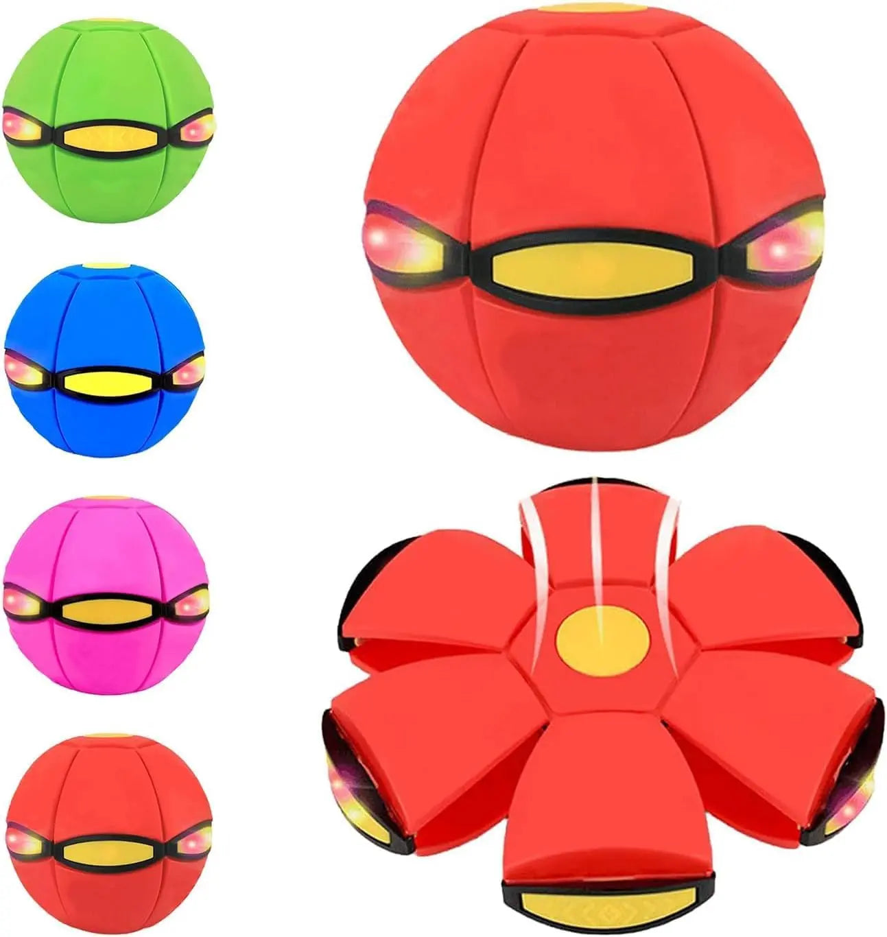 Children Bouncing Ball, Magic Ball, Dual Form Freely Switchable, Parent-Child Interaction, with 6 Light for Kid