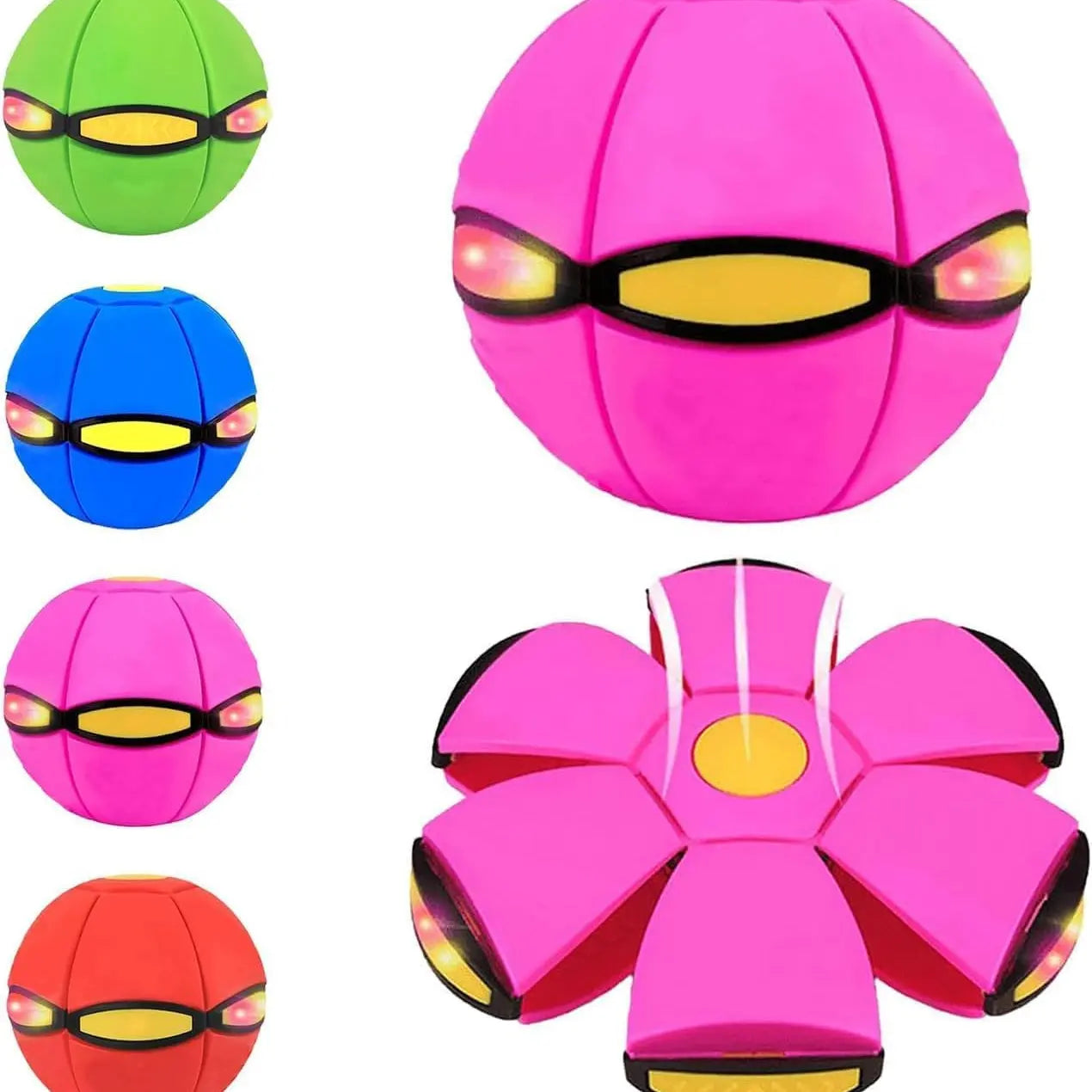 Children Bouncing Ball, Magic Ball, Dual Form Freely Switchable, Parent-Child Interaction, with 6 Light for Kid