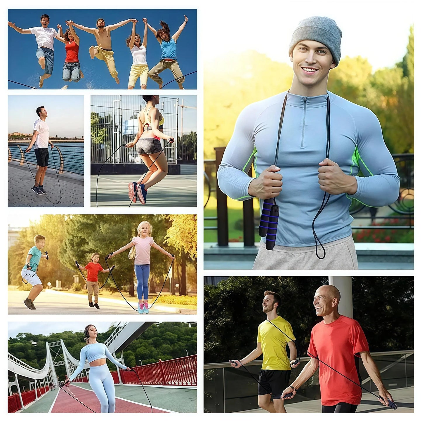 Skipping Rope with Ball Bearings, Rapid Jump Rope for Aerobic Exercise and Speed Training, LINGPENG Jump Training Accessories, Home Workout Equipment #GLOBAL PICKS