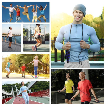 Skipping Rope with Ball Bearings, Rapid Jump Rope for Aerobic Exercise and Speed Training, LINGPENG Jump Training Accessories, Home Workout Equipment #GLOBAL PICKS
