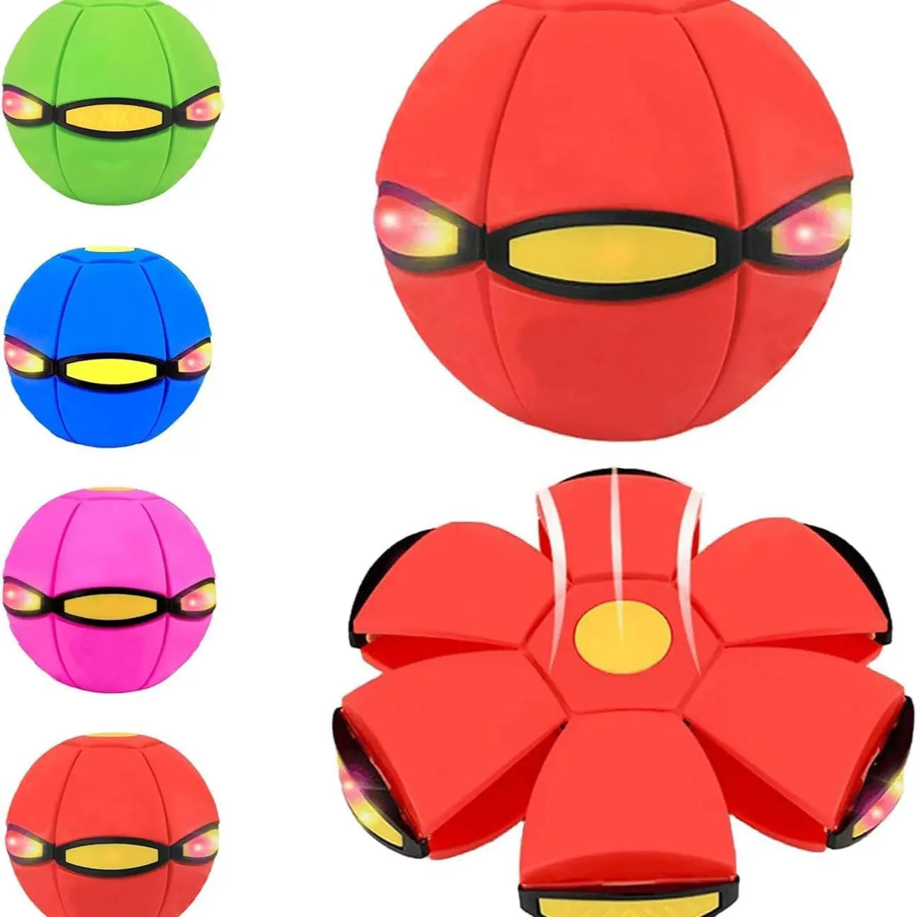 Children Bouncing Ball, Magic Ball, Dual Form Freely Switchable, Parent-Child Interaction, with 6 Light for Kid