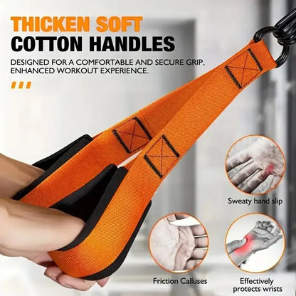 Heavy-Duty Adjustable Resistance Training Equipment, Workout Straps, 225 Lbs Resistance Band for Full-Body Strength Training (Arms, Back, Core and Shoulders), Home & Gym Workout
